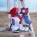 Набор для одежды для курса "Морские коты" для девочки  - цвет красно-синий