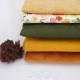 Набор тканей для курса "ЛАМА " куртка и штаны - горчица, зеленый  (вельбоа медовый)