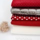 Набор тканей для курса "ЛАМА " куртка и штаны - красный (вельбоа молочный)