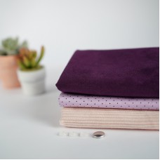 Набор тканей для одежды "Комбинезон, куртка с капюшоном" цвет - фиолетовый