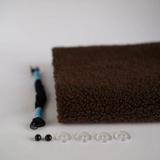 Набор тканей для тела для курса "Миники" Мишка -  коричневый