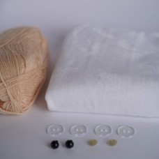 Набор тканей для тела для курса "КОНИК" телесные (белый)