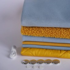 Набор одежды для курса "Лёва" цвет голубой, горчица