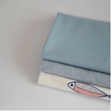 Набор тканей для одежды по курсу "Темины игрушки" (слитный комбинезон) - голубой