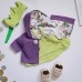 Набор тканей для одежды по курсу "Темины игрушки" (пальто, рубашка, сарафан) - бирюзовый