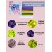 Набор тканей для одежды по курсу "Темины игрушки" (куртка джинсовая, комбинезон, панама) - фиолетовый
