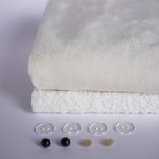 Набор тканей для тела для курса "Слоняша" телесные (белый)