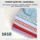Набор для курса ЗАЮШКА на наряд 4 (кепка, куртка, платье) - красный, голубой