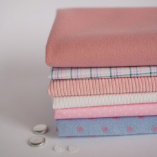 Набор одежды в пальто для курса "Зайка" цвет розово-голубой