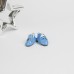 Туфли для кукол 4,5 см лаковые голубые