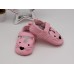 Туфли кукольные 11 см розовые с кисами