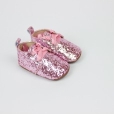 Туфли блеск 11 см - цвет розовая пудра
