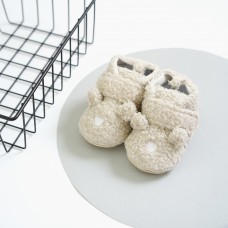 Ботинки меховые мишки. ЦВЕТ - сливочный