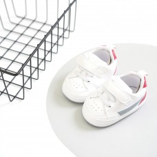 Кроссовки. 11 см. ЦВЕТ - белый с красным и серым 