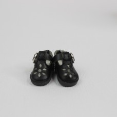 Туфли кукольные 3,1 см на ремешке - черные