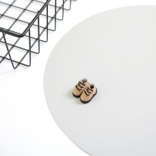 Ботинки для текстильных кукол и игрушек 2,8 см.  ЦВЕТ - бежевый