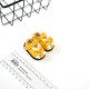 Туфли кукольные 5 см с бантиком (зайки) - цвет желтый