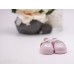 Туфли для кукол 6,5 см на ремешке светло-розовые со звездой