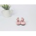 Туфли для кукол 4,2 см розовые с бантиком