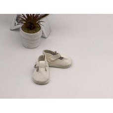 Туфли  «Садик» 5 см белые на застежке