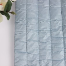 Стеганая курточная ткань на синтепоне в полоску. Цвет - небесно-голубой (метраж)