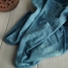 Ткань ручного окрашивания (Трикотаж хлопковый) - цвет сине-голубой отрез
