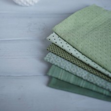 Набор тканей ручного окрашивания - зеленый