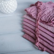 Набор тканей ручного окрашивания - розово-сиреневый