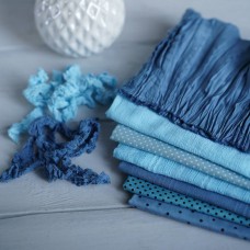 Набор тканей ручного окрашивания - синий