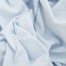 Трикотаж ажурный ромбики. Цвет - ГОЛУБОЙ