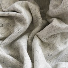 Трикотаж ажурный в сердечки. Цвет - серый