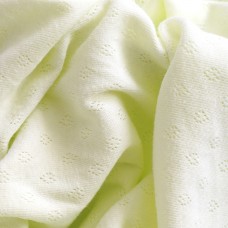 Трикотаж ажурный в сердечки. Цвет - салатовый