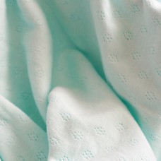 Трикотаж ажурный в сердечки. Цвет - бирюза