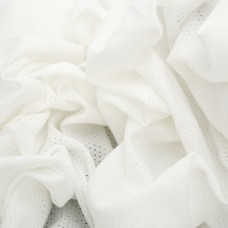 Трикотаж ажурный точки. Цвет - БЕЛЫЙ