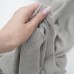 Вязаный ажурный трикотаж полоски. Цвет серый