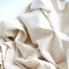 Трикотаж полоска/горошек. цвет - Светлый бежевый