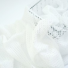 Ажурная трикотажная сетка. Цвет - белый Ажурная трикотажная сетка. Цвет - белый