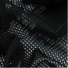Ажурная трикотажная сетка. Цвет - черный Ажурная трикотажная сетка. Цвет - черный