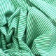 Трикотаж полоска 2 мм. Цвет зелёно-белый
