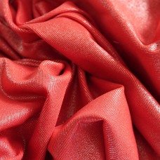 Трикотаж лапша с напылением. Цвет - красный 