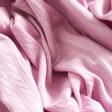 Трикотаж косички с напылением. Цвет - розовый