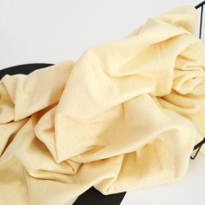 Трикотаж ажурный ромбики  - цвет сливочный желтый