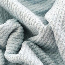 Трикотаж объемные косички .Цвет - небесный голубой 