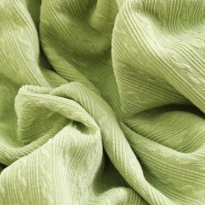 Трикотаж «волна» .Цвет - авокадо