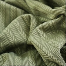 Трикотаж «плоские» косички .Цвет - оливковый