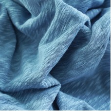 Тонкий вязаный полупрозрачный трикотаж. Джинсовый