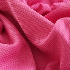 Трикотаж рельефный в микро прямоугольник. Цвет - фуксия