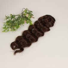 Волосы искусственные «Голливудская волна» 20 см. 1 метр. Цвет – 28 (каштан)