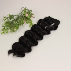 Волосы искусственные «Голливудская волна» 20 см. 1 метр. Цвет – 18 (черные)