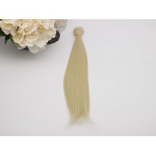 Волосы искусственные прямые 25 см. 1 метр, цвет – 613С.